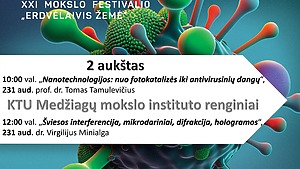 KTU Medžiagų mokslo instituto renginiai festivalyje "Erdvėlaivis žemė"