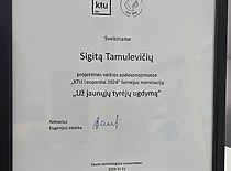 Už jaunųjų tyrėjų ugdymą - Leopardas direktoriui S.Tamulevičiui